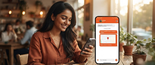 Sharing location on SAAS Call